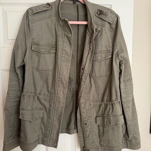 EXPRESS olive green bomber jacket Size L